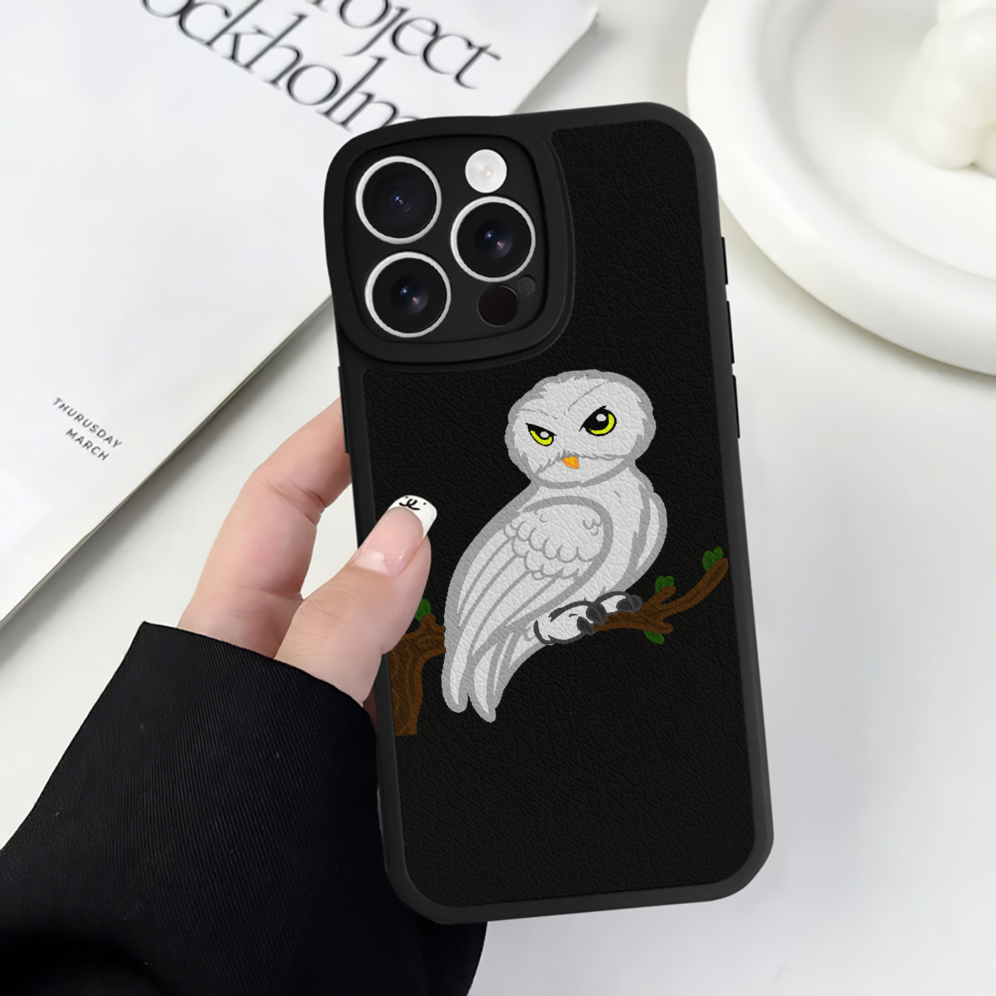 （画像用） Harry Potter ハリー・ポッターシリーズ 【iPhone 16シリーズ対応】シリコンスマホケース（レザー調） 材質：シリコン